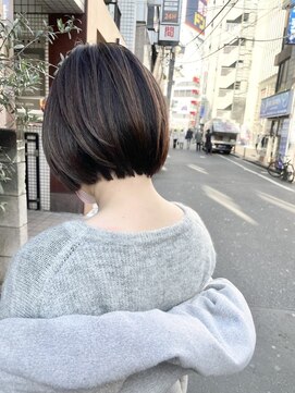 ケンジ 横浜(KENJE) ボブ/ぱつっとボブ/透明感カラー/横浜