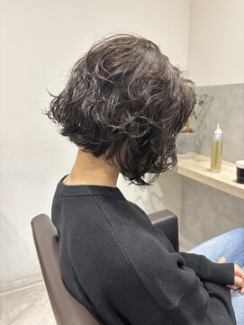 トマト(TOMTO) 【RYOHEI】コテ巻き風パーマ_ニュアンスパーマ_ボブパーマ