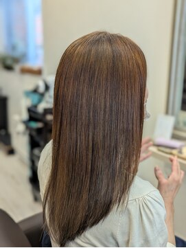 アオカマクラ(a-o Kamakura) エイジング毛×髪質改善ストレートで