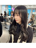 ユーフォリア 渋谷グランデ(Euphoria SHIBUYA GRANDE)&nbsp;オリーブカラー　オリーブグレージュ　ブリーチなしWカラーYUKI