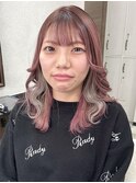 インナーカラー/イヤリングカラー/ハイトーン/外国人風/堺東