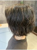 ボブ×パーマ