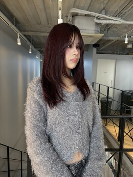 ヌープヘアーアイス(NUUP.hair ici) ★ワインレッドココアブラウンダークレッドオレンジピンク秋艶感