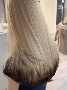 アンドソー 池袋(&so.) デザインカラー/ブロンドベージュ/ルーツカラー/裾カラー/池袋