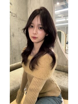 ロンドルピナス 小倉(Lond Lupinus) 黒髪カタログ/オリーブグレー/ココアベージュ/小顔に見せるヘア