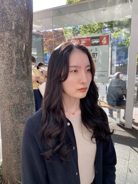 コテ巻き風パーマ