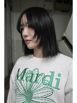 ボブ/レイヤーボブ/暗髪スタイル［新潟］