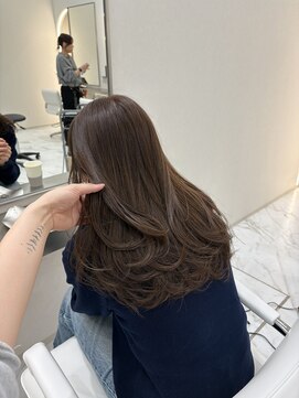 イオエ 表参道(ioe) 黒髪/オリーブグレー/小顔/ココアベージュ/髪質改善/縮毛矯正