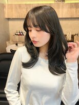 マスカリ(muscali)&nbsp;ハイライト/ダークアッシュ似合わせカットミディアムレイヤーe40