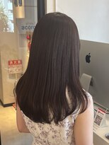 アコロン(acoron)&nbsp;ナチュラルセミロング×アッシュベージュ