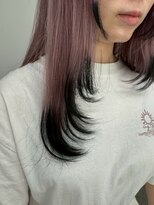 イロウ 山口どうもん店(IROW)&nbsp;裾カラー/ミディアムレイヤー/ラベンダー/ブリーチ