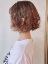 モリオフロムロンドン 原宿本店(morio from London) 【morio原宿】ゆるふわボブパーマ 前髪あり 毛先パーマ 宮本