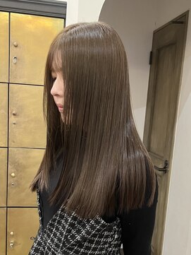 ヘアーアイスカルテット(HAIR ICI QUARTET) ブリーチなしダブルカラーオリーブベージュヘーゼル夏カラー