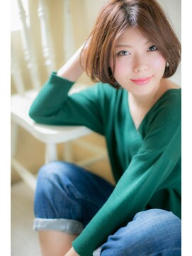 モッズ ヘア 福岡姪浜店(mod's hair) つやさらが決め手☆のエアリーボブ