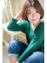 モッズ ヘア 福岡姪浜店(mod's hair) つやさらが決め手☆のエアリーボブ