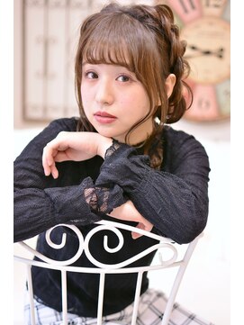 メイズ(MAZE) 【メイズ東中野・鍛原志行】ミディアムボブのふわふわ編み込み