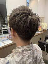 コアフィールフィス(COIFFURE fils)&nbsp;《見附　今町》メンズ刈り上げ　空気感ショート　アッシュ