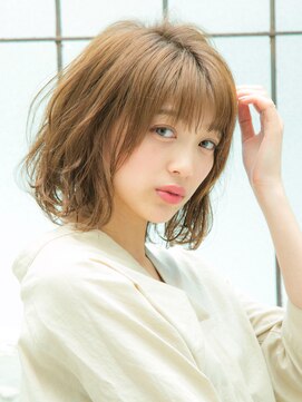 ロンドプランタン 恵比寿(Lond Printemps) 大人かわいい毛先ワンカールMIXパーマフレンチボブ