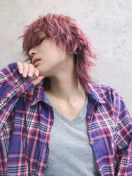 ノア ヘアデザイン 町田店(noa Hair Design) ネオウルフ×ピンク&インナーデザイン