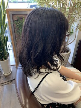 ヘアホスピタル ファニーフェイス(HAIR HOSPITAL funny face) 【わたなべ】レイヤーパーマ/暗めカラーデザインカラー倉敷岡山