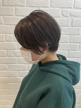 デイジー インデックスヘア 大島店(DAISY index hair) 大人可愛い20代30代40代黒髪前下がりショートボブ丸みショート◎