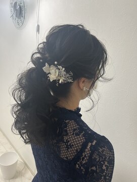 アチーブ 三宮(Achieve) ポニーテール（神戸三ノ宮ヘアセット専門店Achieve）