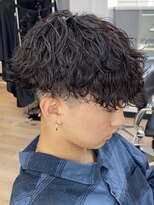 ウェイビーエフティフィフス 横浜西口(WAVEY ft.fifth) 無造作パーマ波巻きパーマ波巻きスパイラルパーマツーブロック