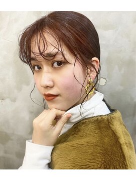 エトネ ヘアーサロン 仙台駅前(eTONe hair salon) オレンジブラウン×アンニュイスタイル