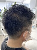 MEN'S HAIR  センターパート ツイストスパイラル コンマヘア
