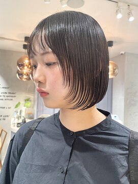 ロンドジェネルーズ 柏(Lond generous) 【小林翼】丸みボブに顔周りレイヤーウルフ　ハイライト