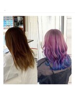 クラン ヘアーアンドスタジオ(CLAN hair & studio)&nbsp;ハイトーンエクステブリーチインナーミルクティーベージュ