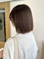 ルネ 北千住(Renee)&nbsp;ボブ_切りっぱなし_くすみベージュ