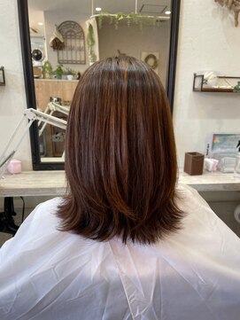 フルールバイニューヨークニューヨーク 京都北大路(fleur by NYNY) 柔らかく仕上がるミディアムストレート