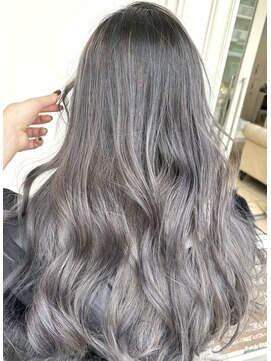 グラスペディア(graspedia) グレーバレイヤージュm【広島派手髪】【広島バレイヤージュ】