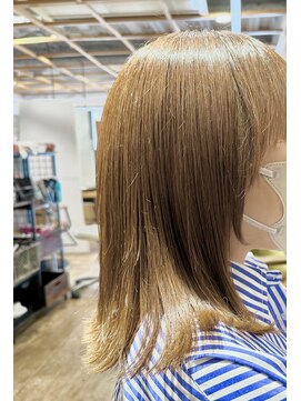 クラップス 京急富岡(CLAPS) ミルクティーベージュダブルカラーインナーカラーケアブリーチ