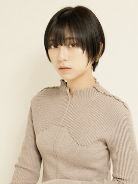 オンク 新宿(onk) 黒髪/グレーベージュ/レイヤーロング/前髪パーマ[新宿駅]