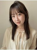 【December】小顔カットブリーチなしベージュ酸性ストレート