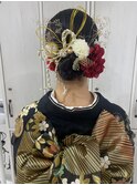 成人式ヘアセットヘアアレンジ振袖着付早朝結婚式ヘアセット