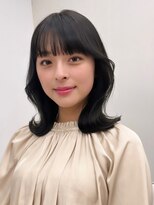 アンフィニー 銀座(ANFINI)&nbsp;くびれヘアくびれミディレイヤーカット顔まわりカットグレージュ