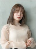 前髪　こなれミディ　イメチェン　髪質改善　ミディアムレイヤー