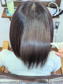 オンフリーク(on Fleek)の写真/【時津港入口バス停すぐ】様々なダメージ要因も、6つの補修成分でマルチに髪質改善する事が出来ます◎
