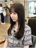韓国前髪顔周り×美髪レイヤー[横浜/縮毛矯正/前髪縮毛矯正]