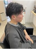 縦落ちツイストパーマ
