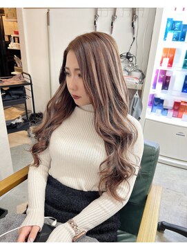 メルシー 福岡天神店(Merci) カラー+エクステ[エクステ/シールエクステ/インナーエクステ]