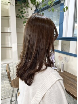 ラック 海老名店(LUCK) 【艶カラー】ピンクベージュ