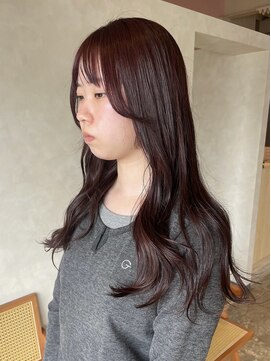 ユニカ 宇都宮(yunica) ピンクブラウン/艶ロング/暖色カラー