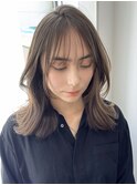韓国巻き オリーブカラー 似合わせ顔まわりカット Syuri