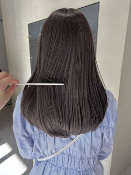 ヘアー アイス ルーチェ(HAIR ICI LUCE) ブリーチなしダブルカラー透明感カラーグレージュ夏カラー/今枝