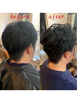 ヘアーサロン ココア(hair salon cocoa) ラフウェーブパーマ × ツーブロック