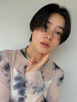 ガーデン 銀座(GARDEN)&nbsp;黒髪 ショート センターパート 小顔カット 前髪カット